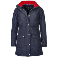 Kirkby Quilted Jacket in Navy by Barbour - Country Club Prep