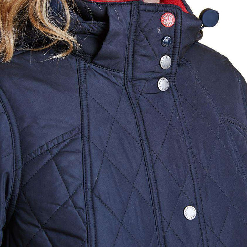 Kirkby Quilted Jacket in Navy by Barbour - Country Club Prep