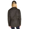 Ladies Utility Waxed Jacket in Olive Green by Barbour - Country Club Prep