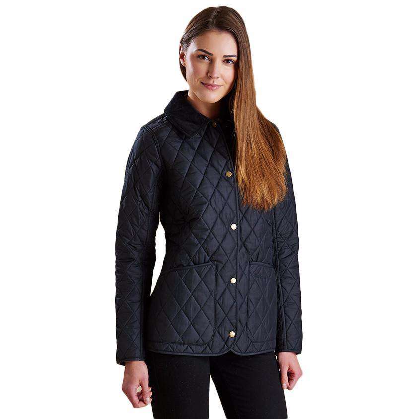Montrose Quilted Jacket in Black by Barbour - Country Club Prep
