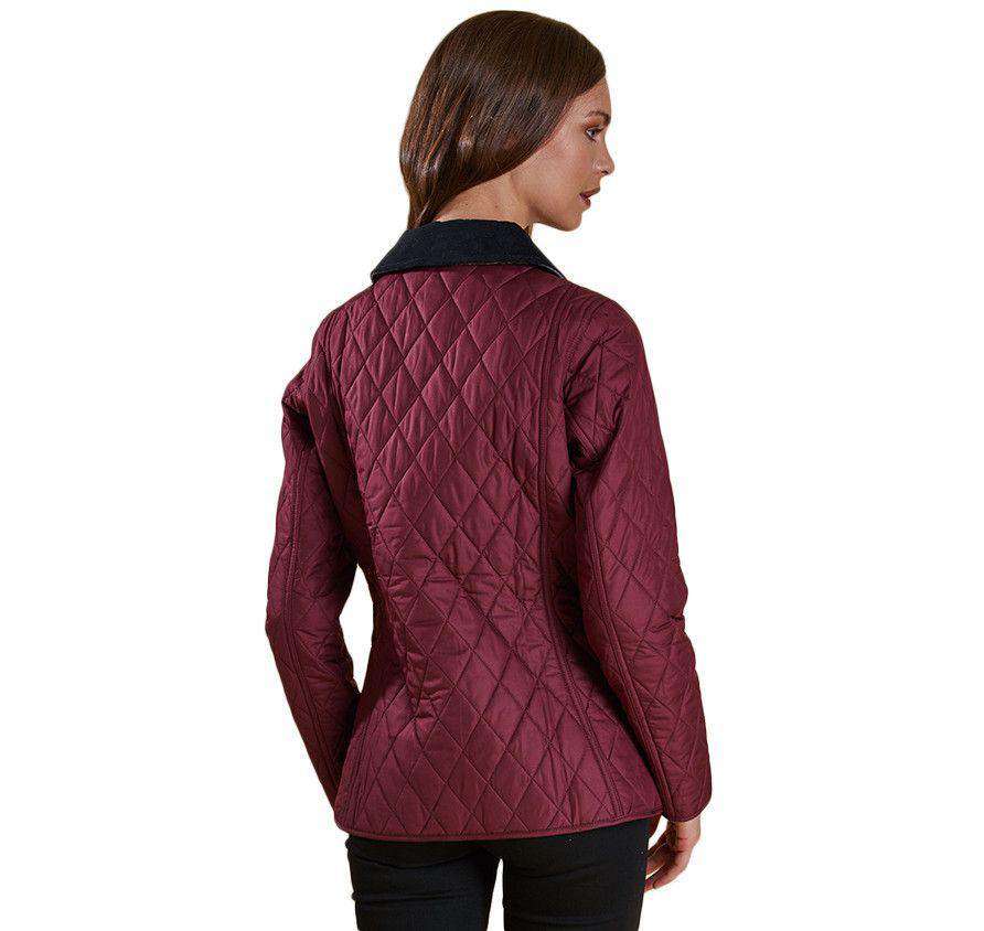 Montrose Quilted Jacket in Bordeaux by Barbour - Country Club Prep