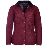 Montrose Quilted Jacket in Bordeaux by Barbour - Country Club Prep