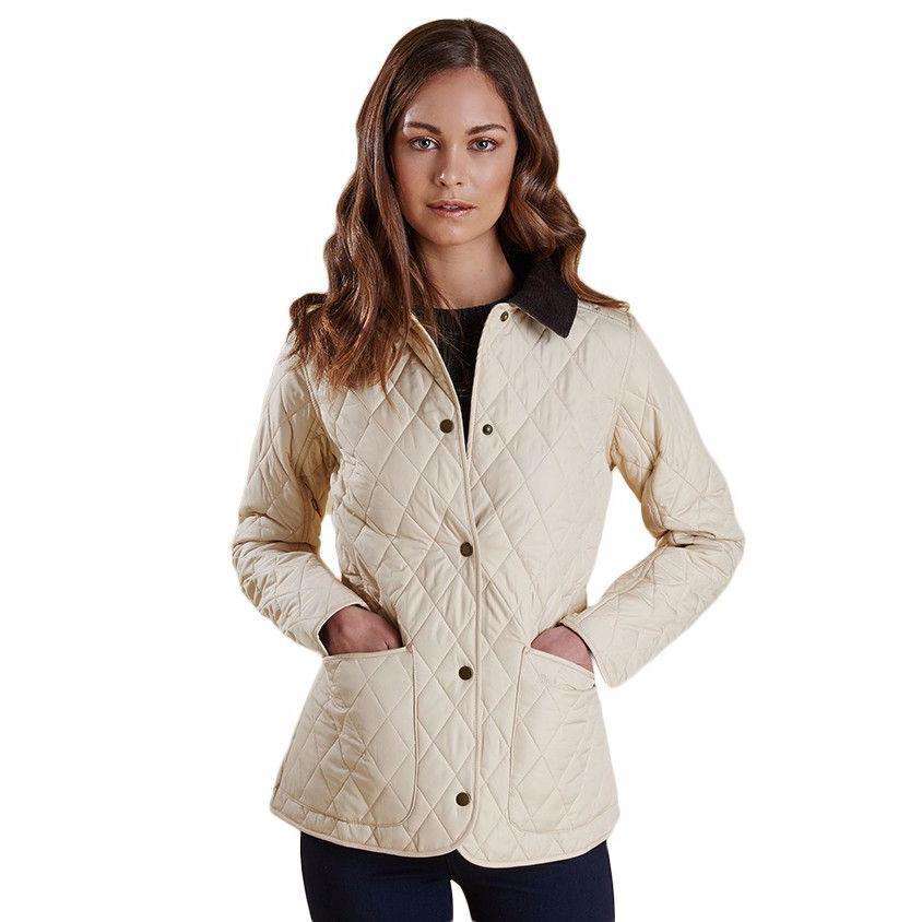 Montrose Quilted Jacket in Macadamia by Barbour - Country Club Prep