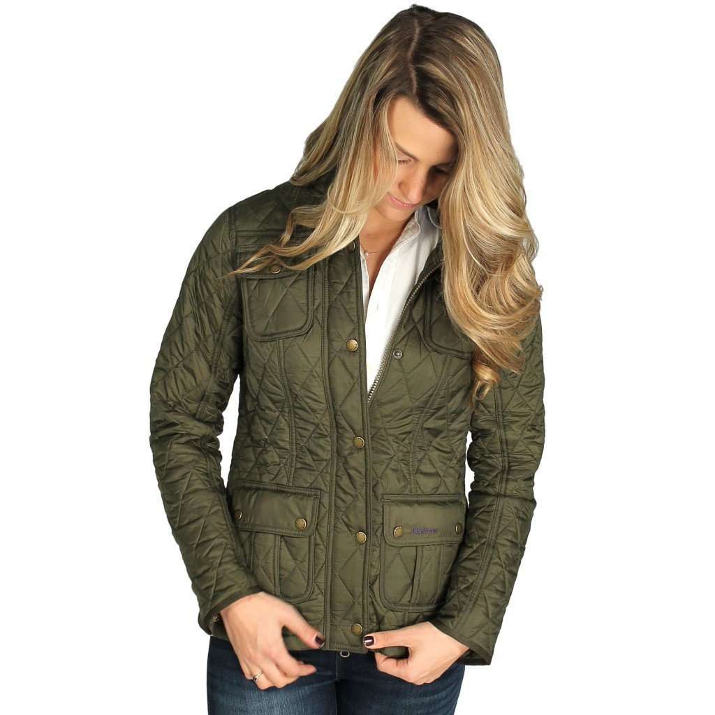 Morris Utility Quilted Jacket in Olive by Barbour - Country Club Prep