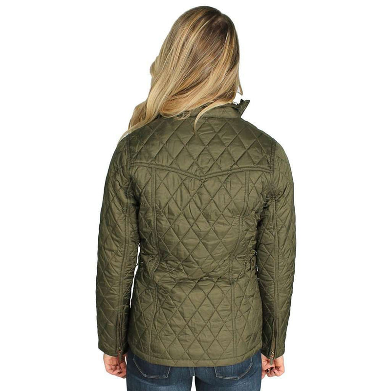 Morris Utility Quilted Jacket in Olive by Barbour - Country Club Prep