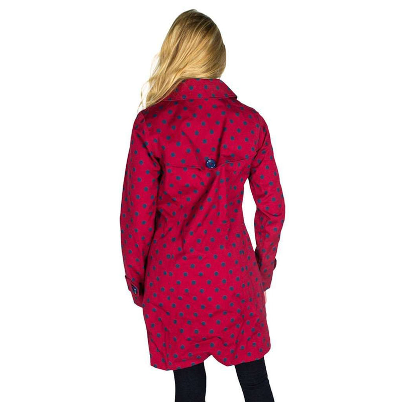 Red Rain Coat  with Blue Polka Dots by Hatley - Country Club Prep