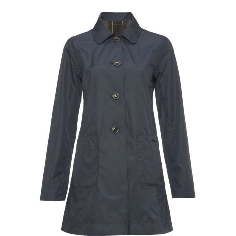 Reversible Derby Mac Waterproof Jacket in Navy/Classic by Barbour - Country Club Prep