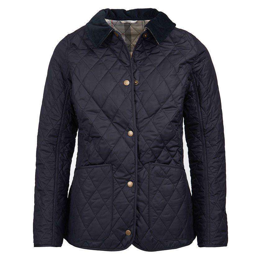 Spring Annandale Quilted Jacket in Navy by Barbour - Country Club Prep