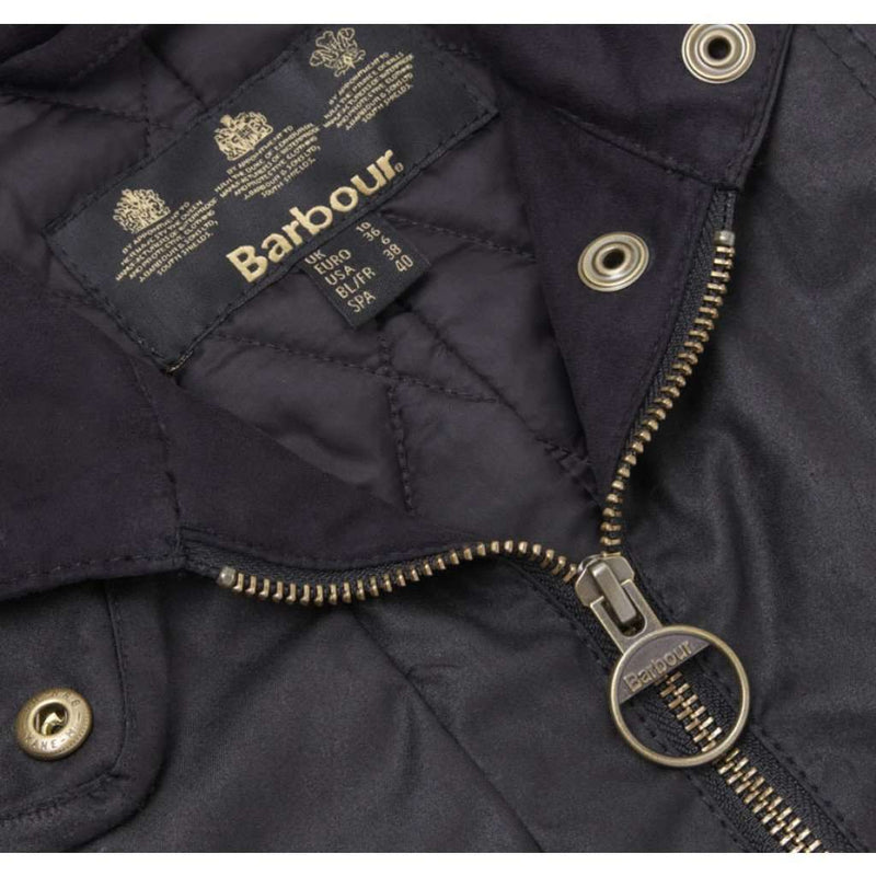 The Squire Waxed Jacket in Black by Barbour - Country Club Prep