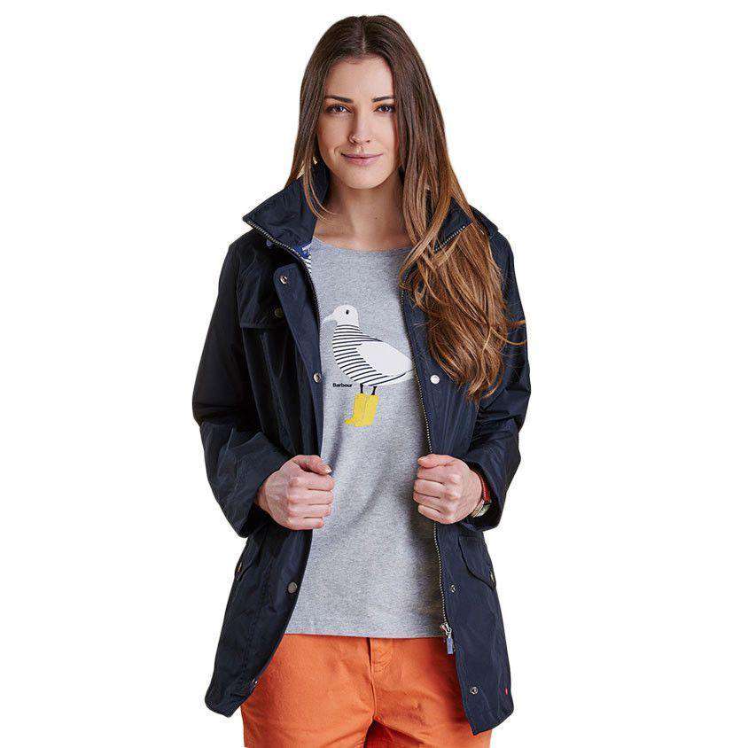 Trevose Waterproof Jacket in Navy by Barbour - Country Club Prep