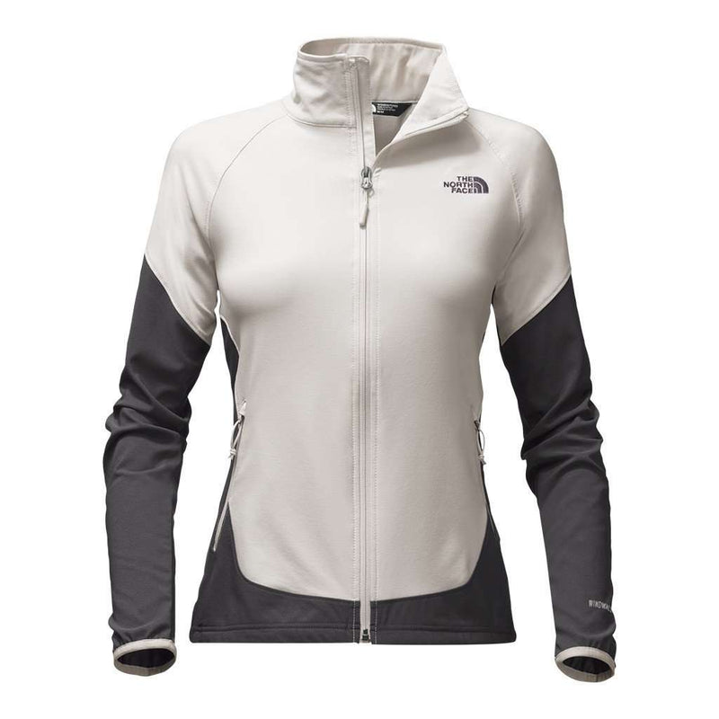 Women's Nimble Jacket in Moonlight Ivory and Asphalt Grey by The North Face - Country Club Prep