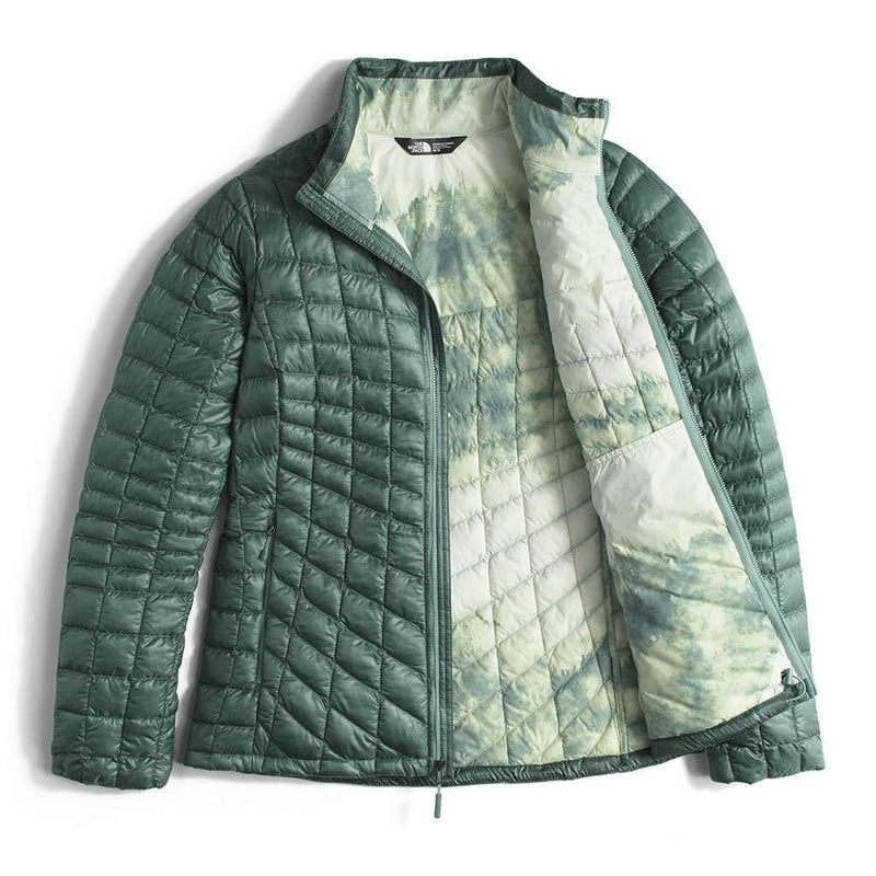 Women's Thermoball Full Zip Jacket in Trellis Green by The North Face - Country Club Prep