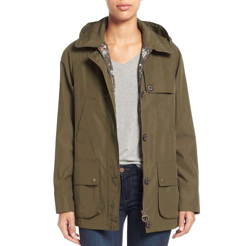 Wytherstone Waterproof Jacket in Army Green by Barbour - Country Club Prep