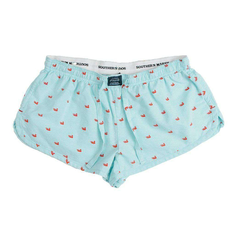 Chandler Oxford Lounge Short in Antigua Blue by Southern Marsh - Country Club Prep