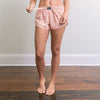 Chandler Oxford Lounge Short in Melon by Southern Marsh - Country Club Prep