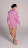 Hopi Pink Women's Cotton Sleep Shirt by Malabar Bay - Country Club Prep