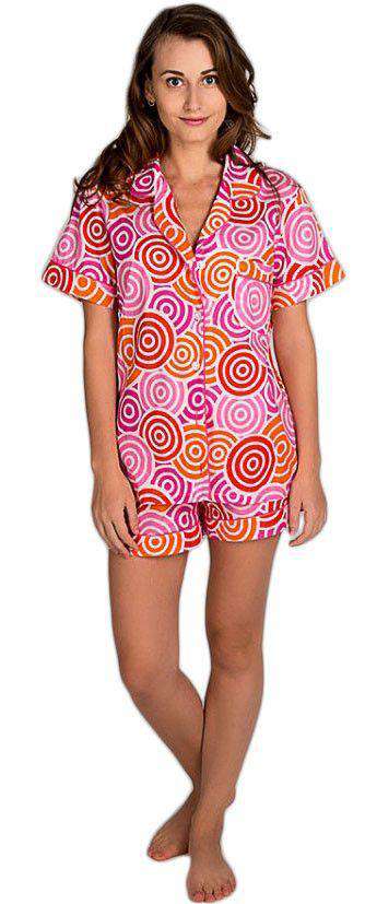 Jubilee Women's Shorts Pajama Set in Pink by Malabar Bay - Country Club Prep