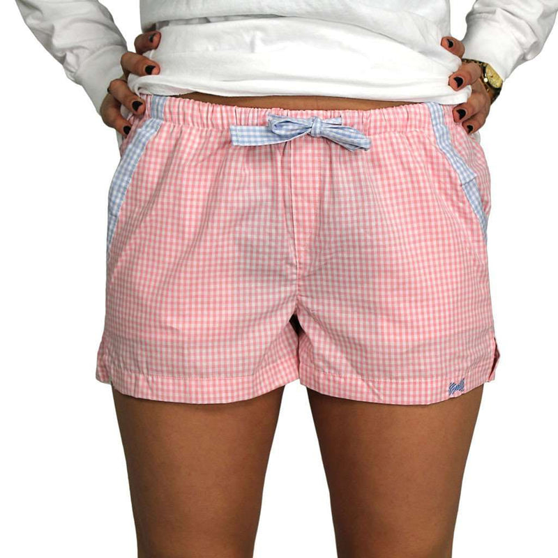Lounge Short in Light Pink Seersucker by Frat Collection - Country Club Prep