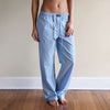 Mint Julep & Horseshoe Savannah Lounge Pant in Light Blue by Southern Marsh - Country Club Prep