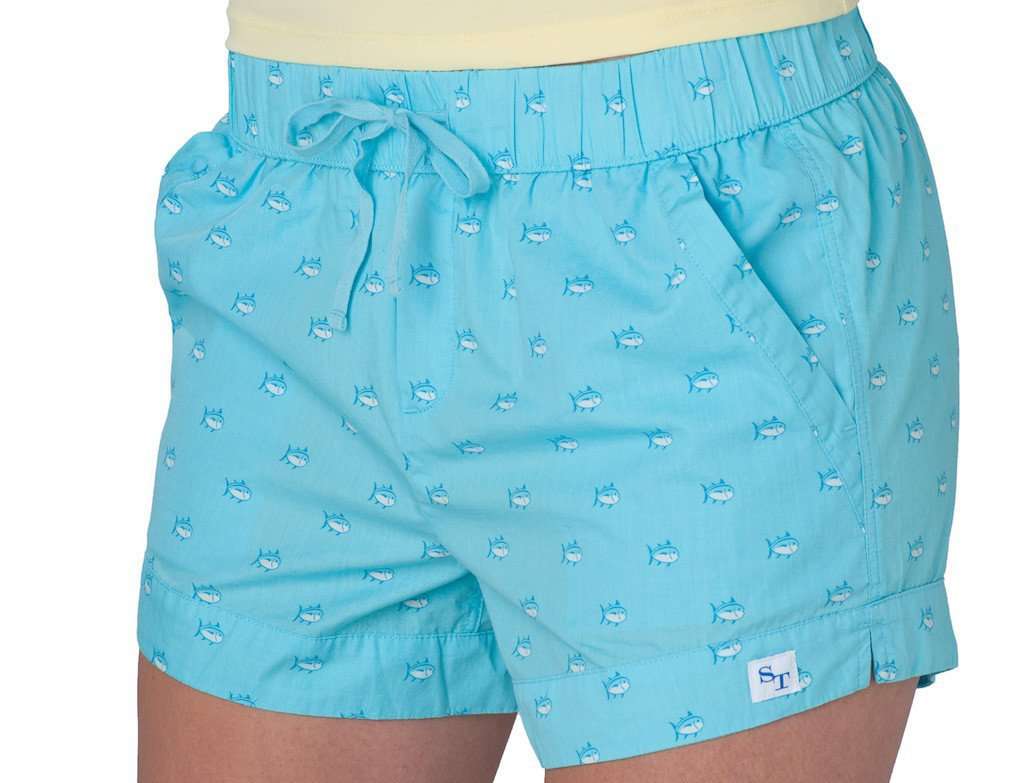 Skipjack Lounge Shorts in Ocean Blue by Southern Tide - Country Club Prep