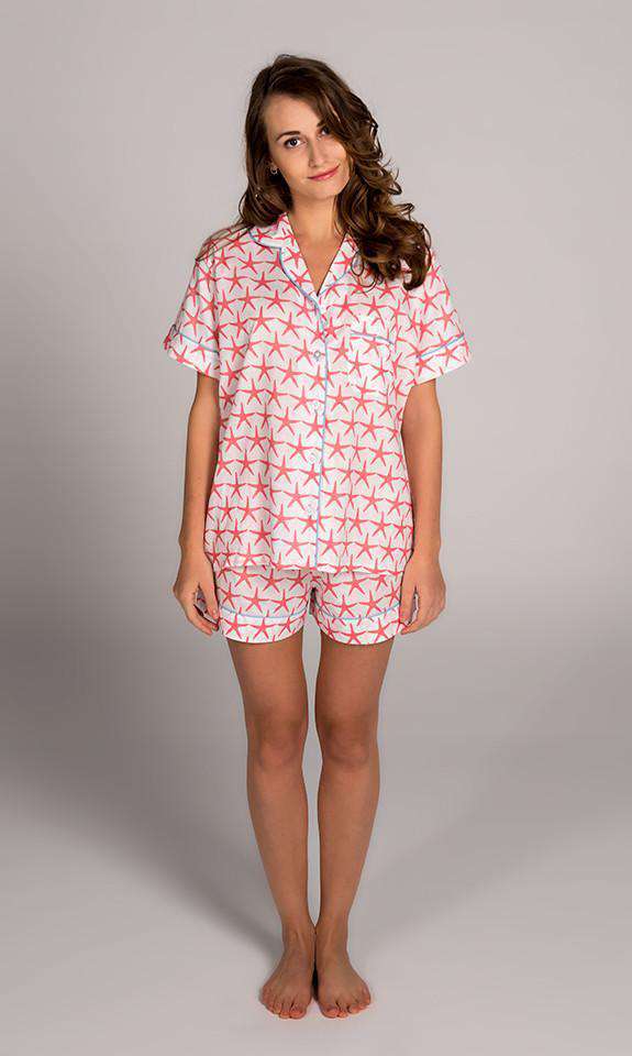 Starfish Summer Pajama Set in Pink by Malabar Bay - Country Club Prep