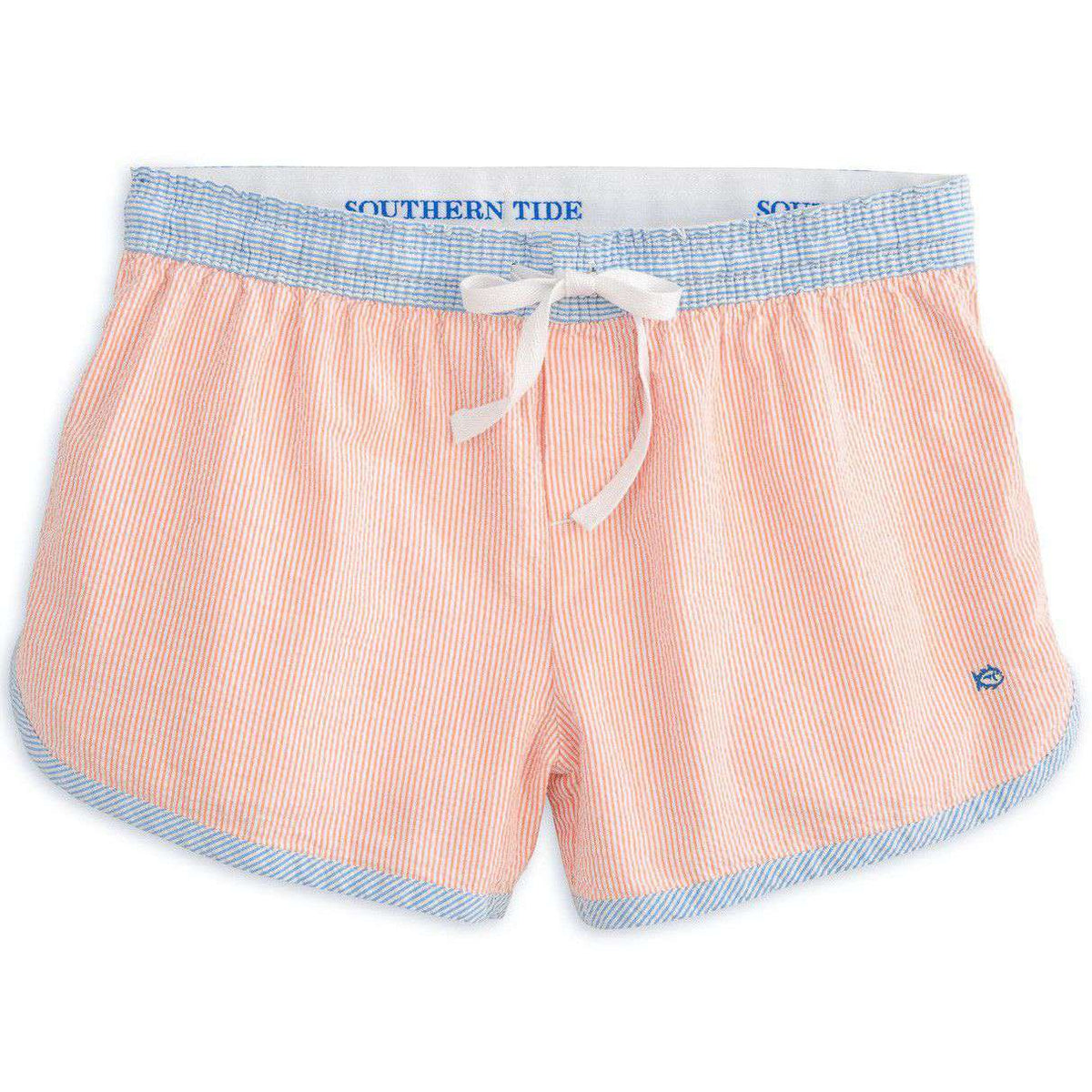 Women's Seersucker Lounge Short in Mai Tai by Southern Tide - Country Club Prep