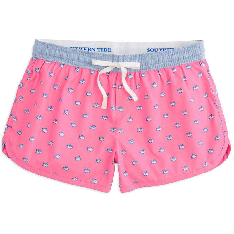 Women's Skipjack Lounge Short in Berry by Southern Tide - Country Club Prep