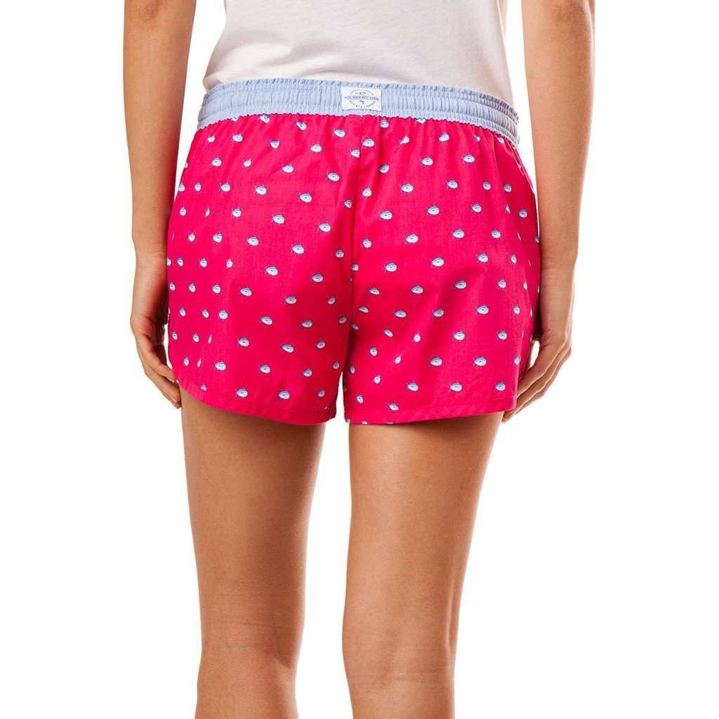 Women's Skipjack Lounge Short in Raspberry by Southern Tide - Country Club Prep