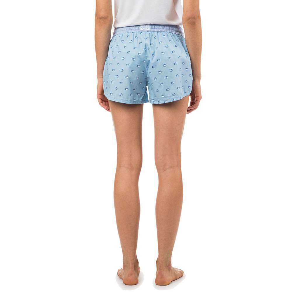 Women's Skipjack Lounge Short in Sky Blue by Southern Tide - Country Club Prep