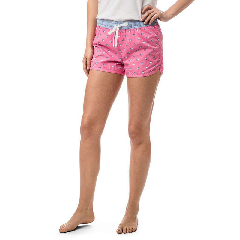 Women's Skipjack Lounge Short in Smoothie Pink by Southern Tide - Country Club Prep