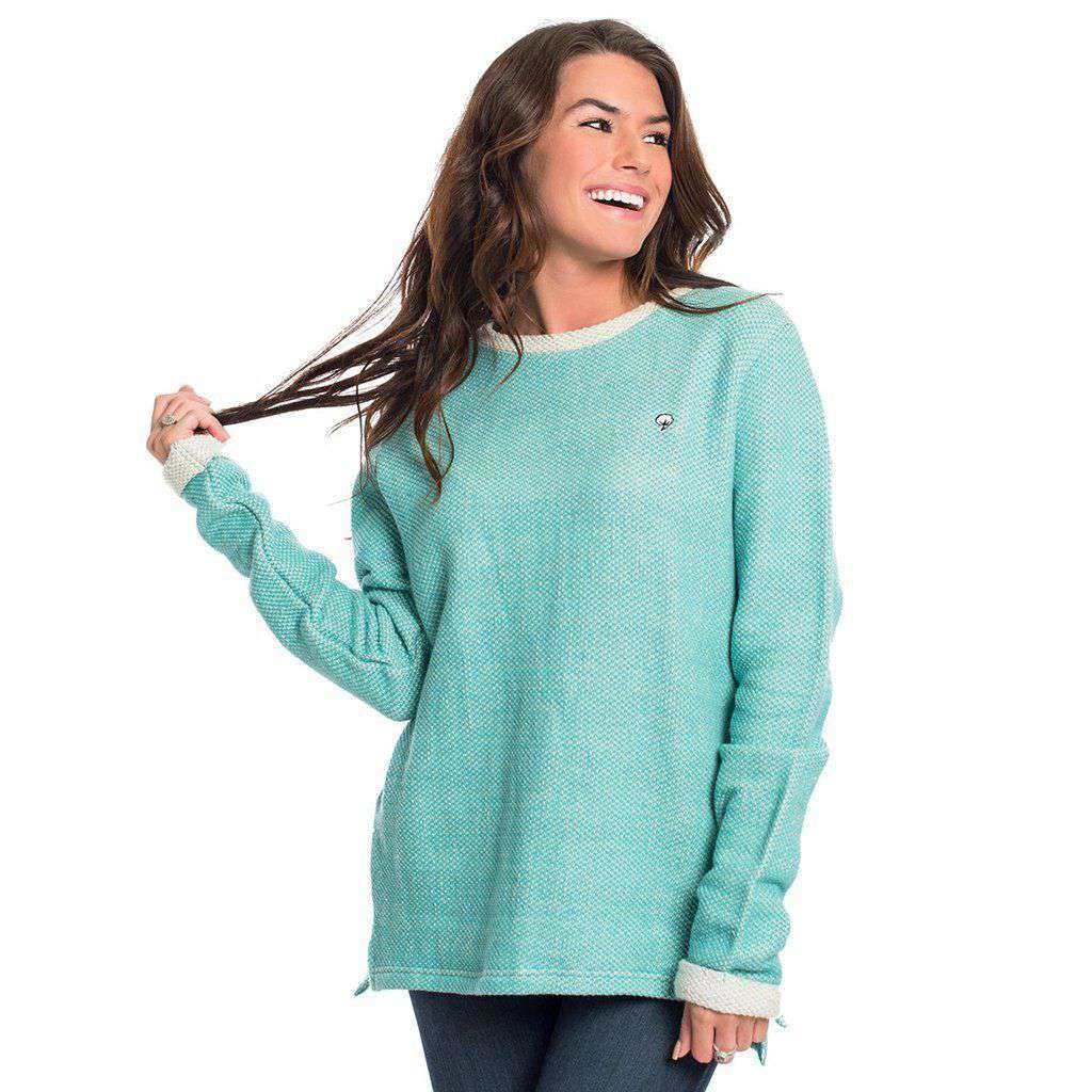 Arrow Stitch Pullover in Baltic by The Southern Shirt Co. - Country Club Prep