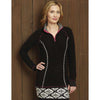 Black SnowFlake Fleece Pullover by Hatley - Country Club Prep