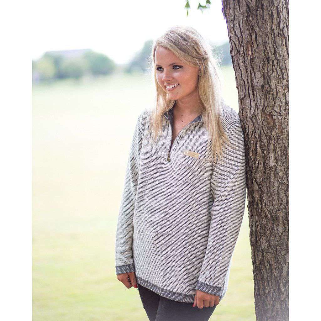 Boyfriend Pullover in Grey by Jadelynn Brooke - Country Club Prep