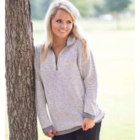 Boyfriend Pullover in Grey by Jadelynn Brooke - Country Club Prep