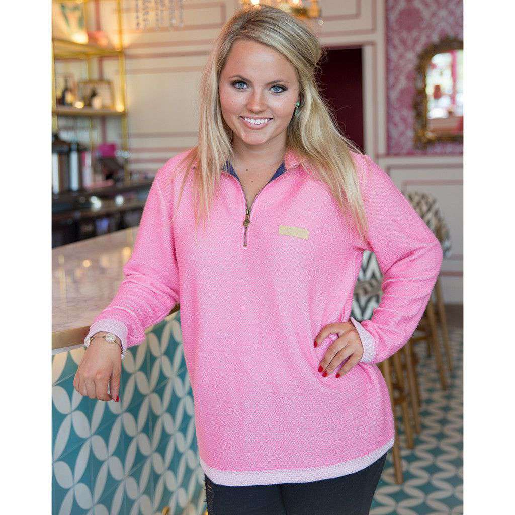 Boyfriend Pullover in Pink by Jadelynn Brooke - Country Club Prep