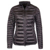 Clyde Short Baffle Quilted Jacket in Ash Grey by Barbour - Country Club Prep