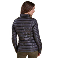 Clyde Short Baffle Quilted Jacket in Ash Grey by Barbour - Country Club Prep