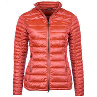 Clyde Short Baffle Quilted Jacket in Saffron by Barbour - Country Club Prep