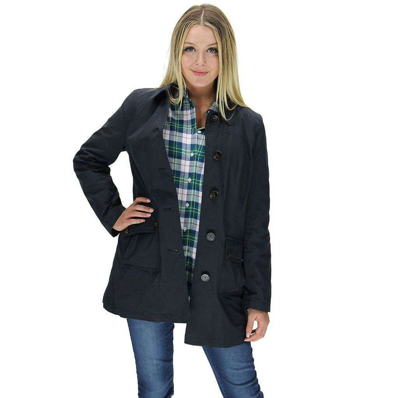 Eigg Waterproof Jacket in Navy by Barbour - Country Club Prep