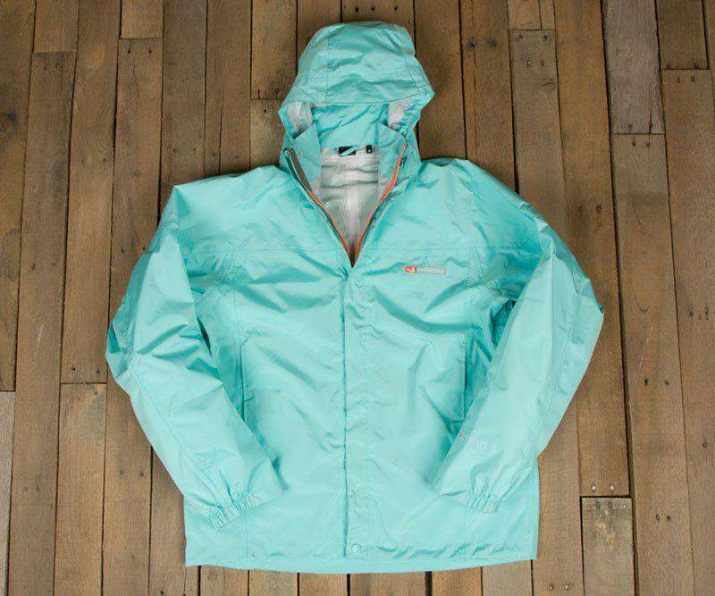 FieldTec Rain Jacket in Ocean Green by Southern Marsh - Country Club Prep