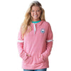 French Terry Hoodie in Rapture Rose by The Southern Shirt Co. - Country Club Prep