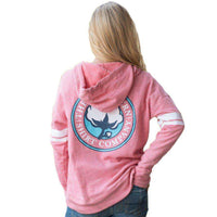 French Terry Hoodie in Rapture Rose by The Southern Shirt Co. - Country Club Prep