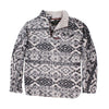 Frosty Tipped Tribal Pile 1/4 Zip Pullover in Charcoal by True Grit - Country Club Prep