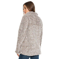 Frosty Tipped Women's Stadium Pullover in Brown by True Grit (Dylan) - Country Club Prep