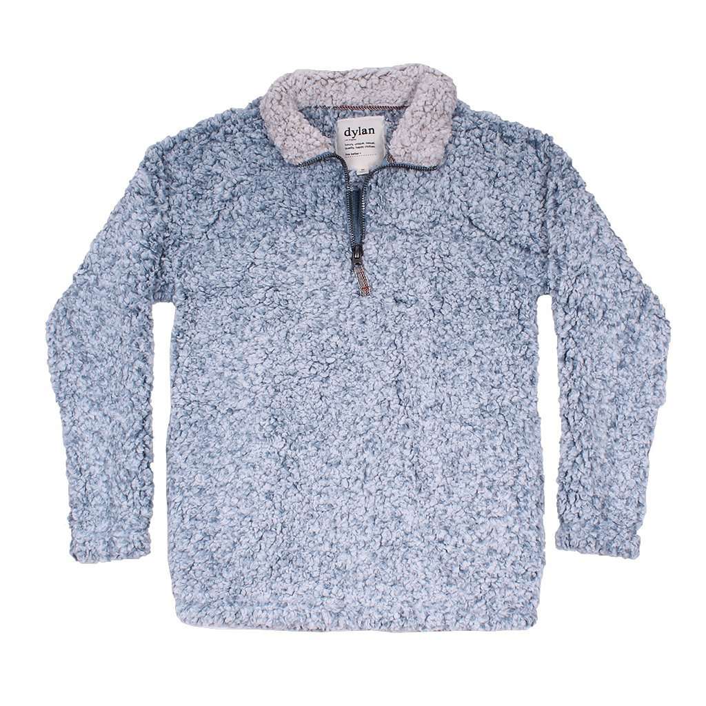 Frosty Tipped Women's Stadium Pullover in Denim by True Grit (Dylan) - Country Club Prep