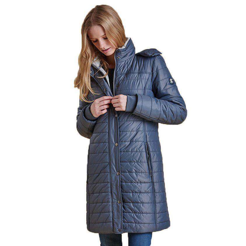 Gaiter Quilted Jacket in Washed Charcoal by Barbour - Country Club Prep