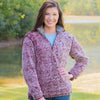 Heathered Quarter Zip Sherpa Pullover in Sassafras Red by The Southern Shirt Co. - Country Club Prep