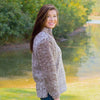Heathered Quarter Zip Sherpa Pullover in Walnut Brown by The Southern Shirt Co. - Country Club Prep