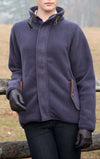 Katy Fleece Jacket in Blackberry Vine by Good Shot Design - Country Club Prep
