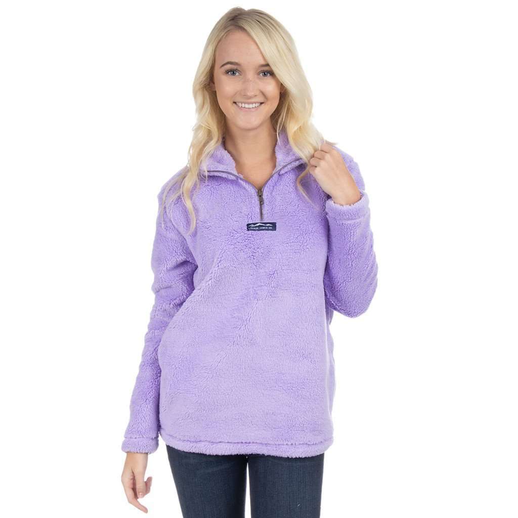 Lauren James Linden Sherpa Pullover in Violet – Country Club Prep